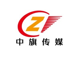 中旗传媒logo标志设计
