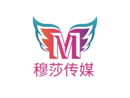 穆莎传媒logo标志设计