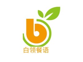 白领餐语品牌logo设计