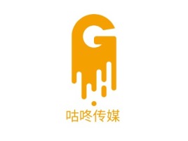 咕咚传媒logo标志设计