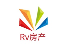 Rv房产企业标志设计