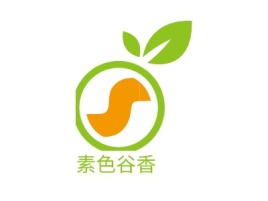 素色谷香品牌logo设计