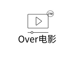 山东Over电影logo标志设计