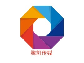 腾凯传媒logo标志设计