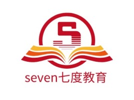 seven七度教育logo标志设计