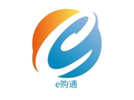 e购通logo标志设计