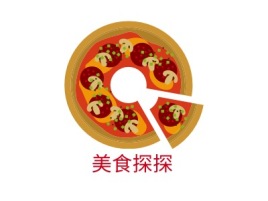 美食探探品牌logo设计