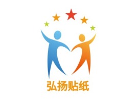 广东弘扬贴纸门店logo设计