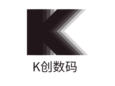 K創(chuàng)數(shù)碼LOGO設(shè)計(jì)