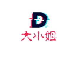 广东大小姐logo标志设计