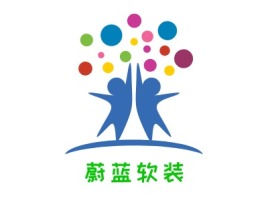 蔚蓝软装logo标志设计
