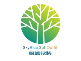 SkyBlue SoftOutfit企业标志设计