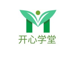 开心学堂logo标志设计