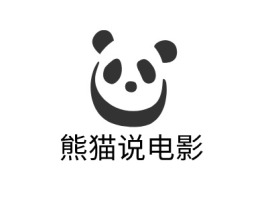 熊猫说电影公司logo设计