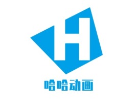 哈哈动画logo标志设计