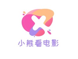 广东小熊看电影logo标志设计