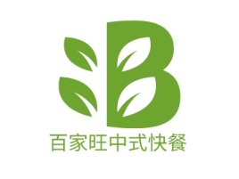百家旺中式快餐品牌logo设计