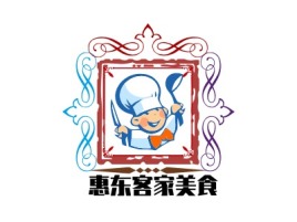 广东惠东客家美食品牌logo设计