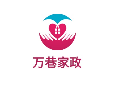 萬巷家政LOGO設(shè)計(jì)