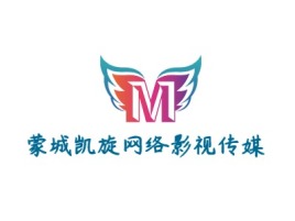 上海蒙城凯旋网络影视传媒logo标志设计