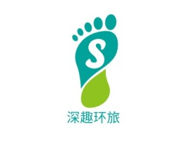 广东深趣环旅logo标志设计