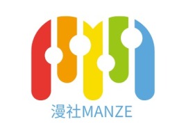 广东漫社MANZElogo标志设计
