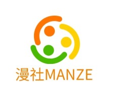 广东漫社MANZElogo标志设计
