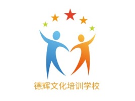 德辉文化培训学校logo标志设计