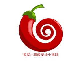 金家小馆酸菜汤小油饼店铺logo头像设计