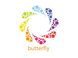 butterfly店铺标志设计
