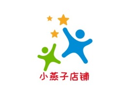 小燕子店铺门店logo设计