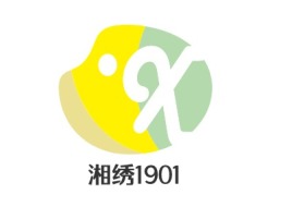 湖南湘绣1901logo标志设计
