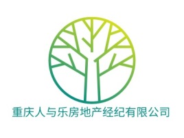 重庆人与乐房地产经纪有限公司企业标志设计