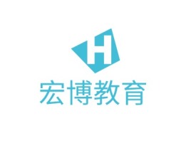 河北宏博教育logo标志设计