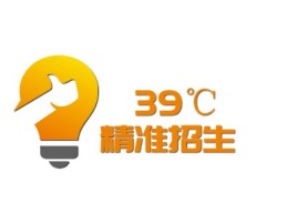  39℃精准招生logo标志设计