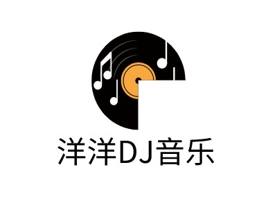 洋洋DJ音乐LOGO设计