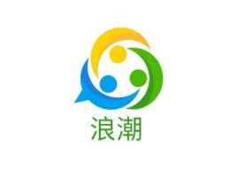 浪潮门店logo设计