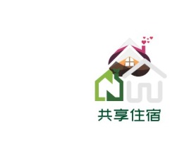 共享住宿名宿logo设计