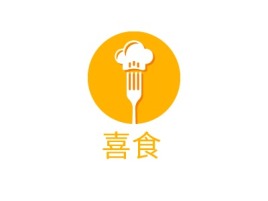 喜食店铺logo头像设计