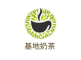 基地奶茶店铺logo头像设计