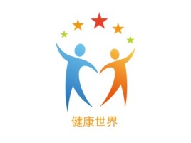 河南健康世界公司logo设计