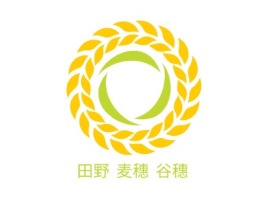 田野 麦穗 谷穗logo标志设计