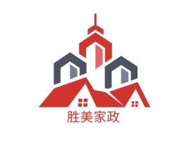 胜美家政公司logo设计