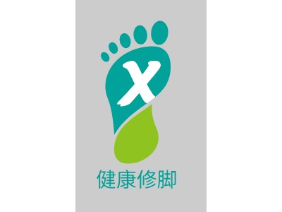 健康修脚养生logo标志设计