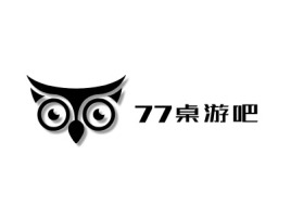 湖北77桌游吧名宿logo设计
