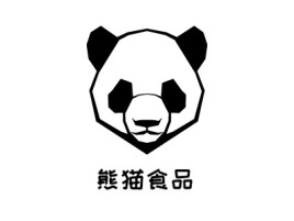   熊猫食品公司logo设计