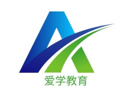 广西爱学教育logo标志设计