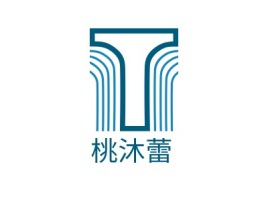桃沐蕾logo标志设计
