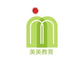 美美教育logo标志设计