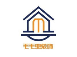 北京毛毛虫装饰企业标志设计